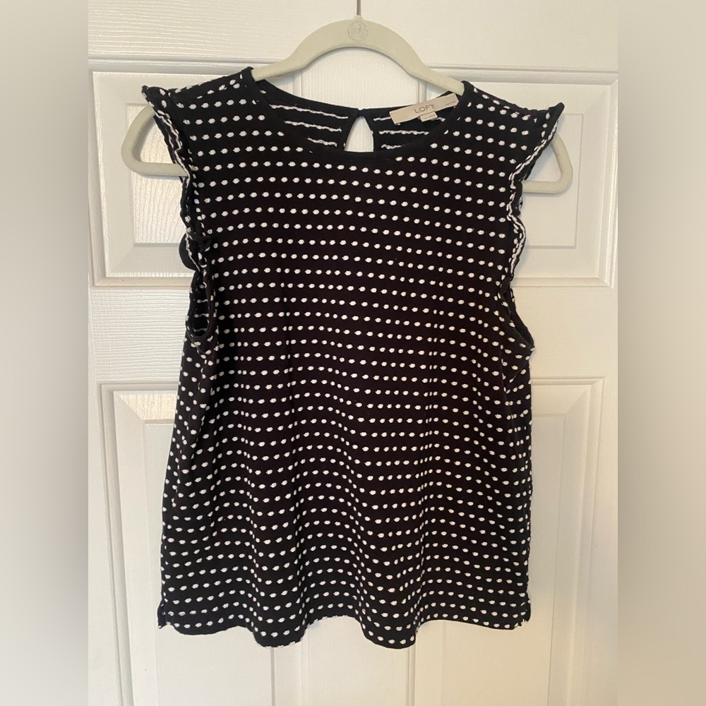 LOFT flutter sleeve blouse
